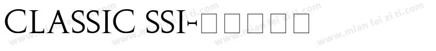 Classic SSi字体转换